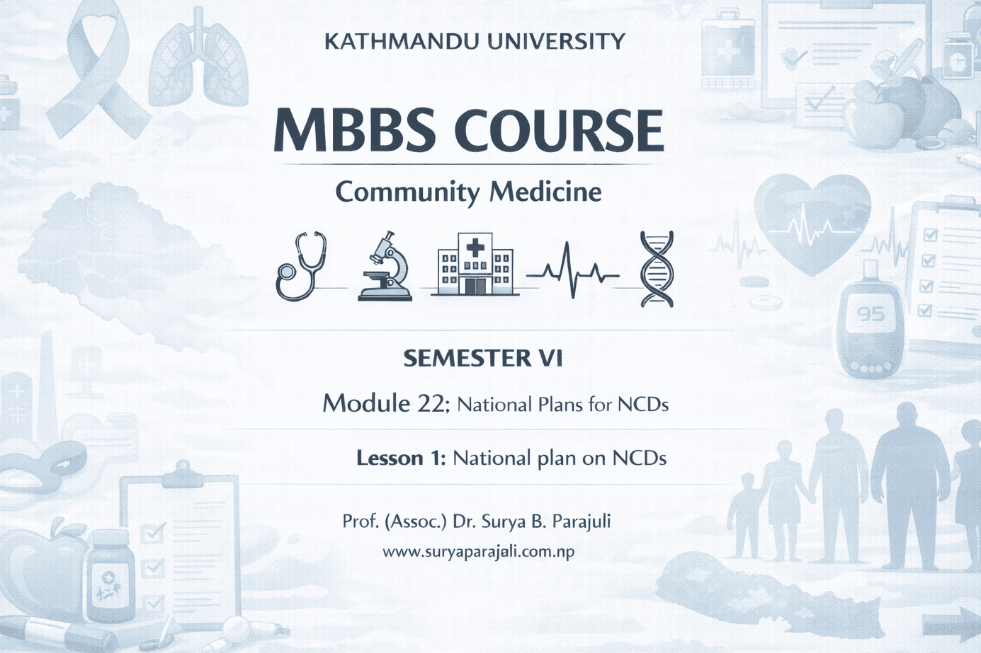 National plan on non-communicable diseases